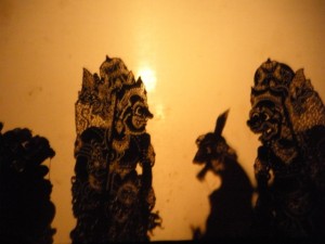 Shadow puppet show in Ubud